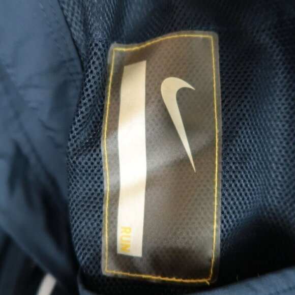 Vintage Y2K Nike MMIV Windbreaker Jacket Full Zip Navy Blue Green Women's Medium - Picture 13 of 14